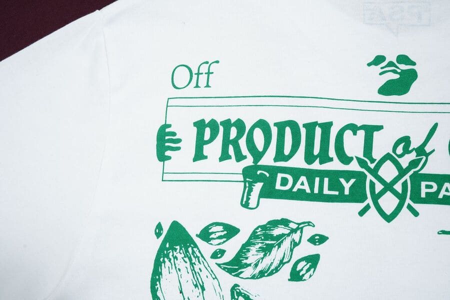 Camiseta Off-White x Daily Paper x Surf Ghana White - HYPER LIST