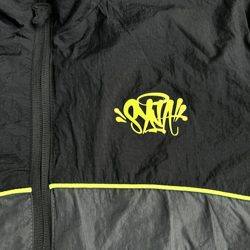 Conjunto Synaworld 'Syna Logo' Shell Preto/Cinza/Amarelo - HYPER LIST