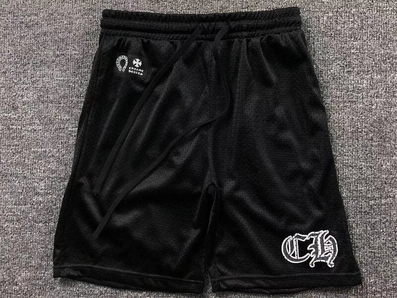 Shorts Chrome Hearts Sports Varsity Black - HYPER LIST