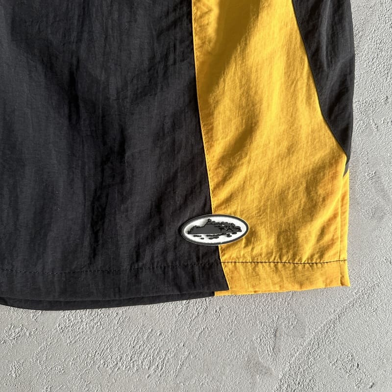 Shorts Corteiz Preto Amarelo - HYPER LIST
