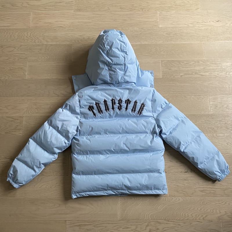 Jaqueta Puffer Trapstar Detachable Ice Blue - HYPER LIST