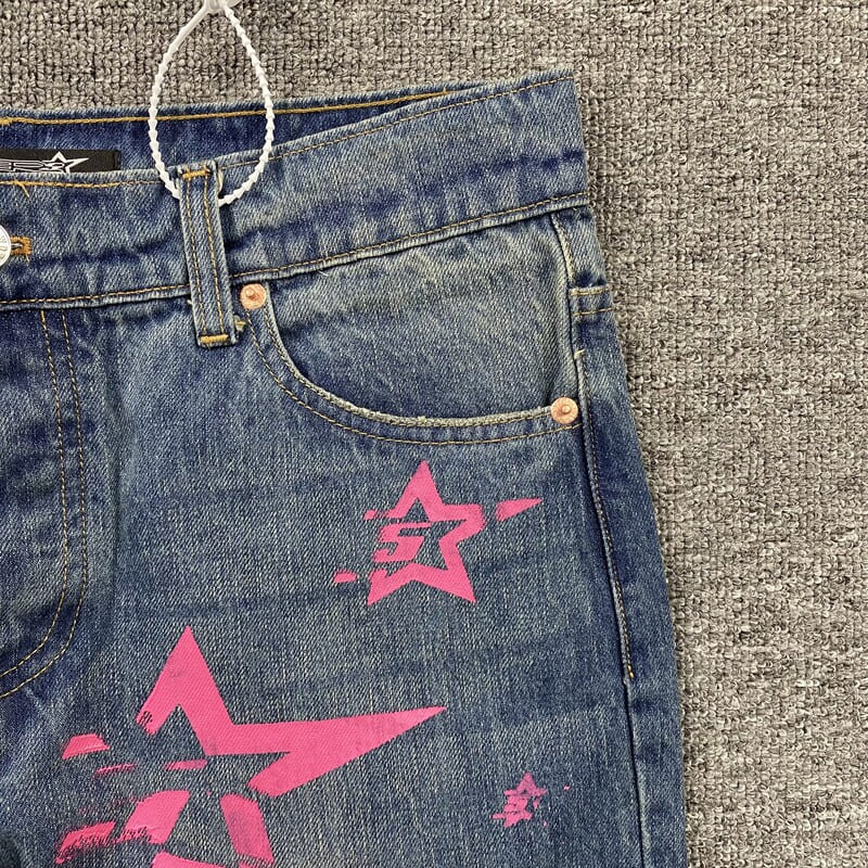 Calça Jeans Sp5der Pink Stars - HYPER LIST