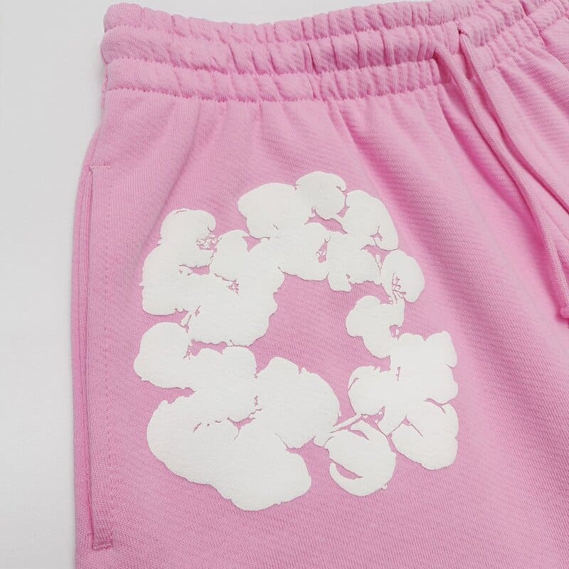 Shorts Denim Tears The Cotton Wreath Pink - HYPER LIST