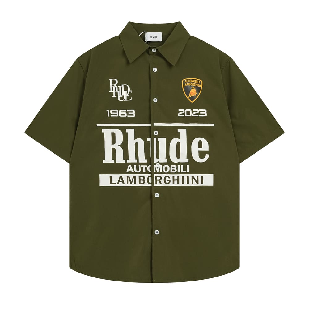 Camiseta Rhude x Lamborghini Verde - HYPER LIST