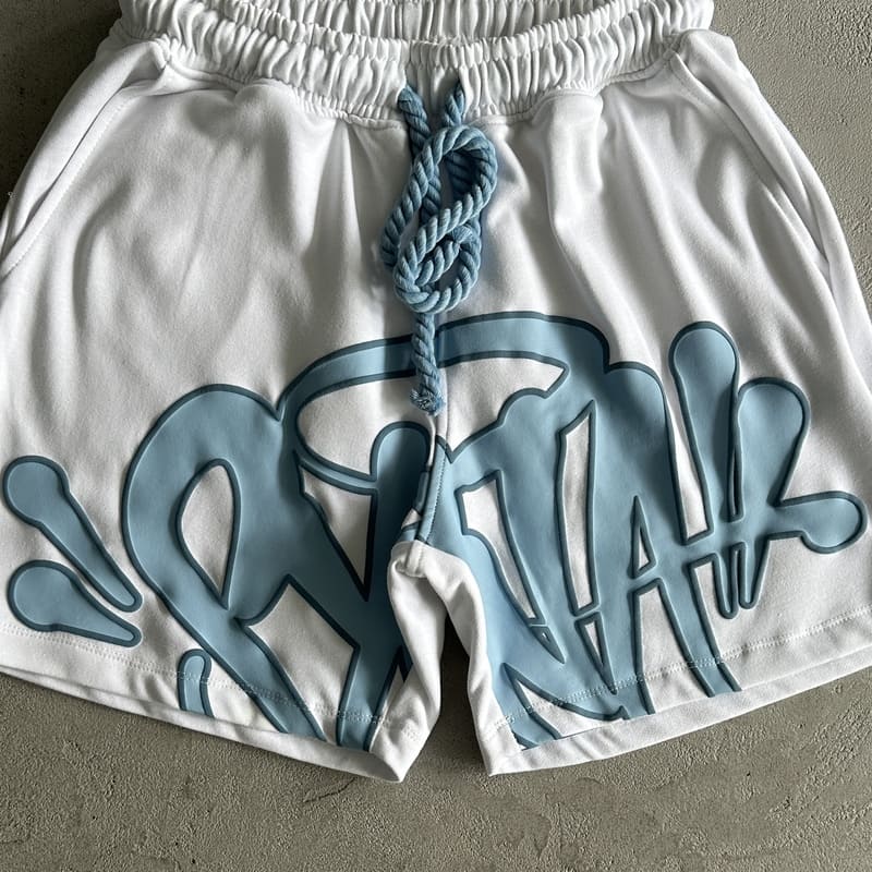 Conjunto Shorts Synaworld White Blue - HYPER LIST