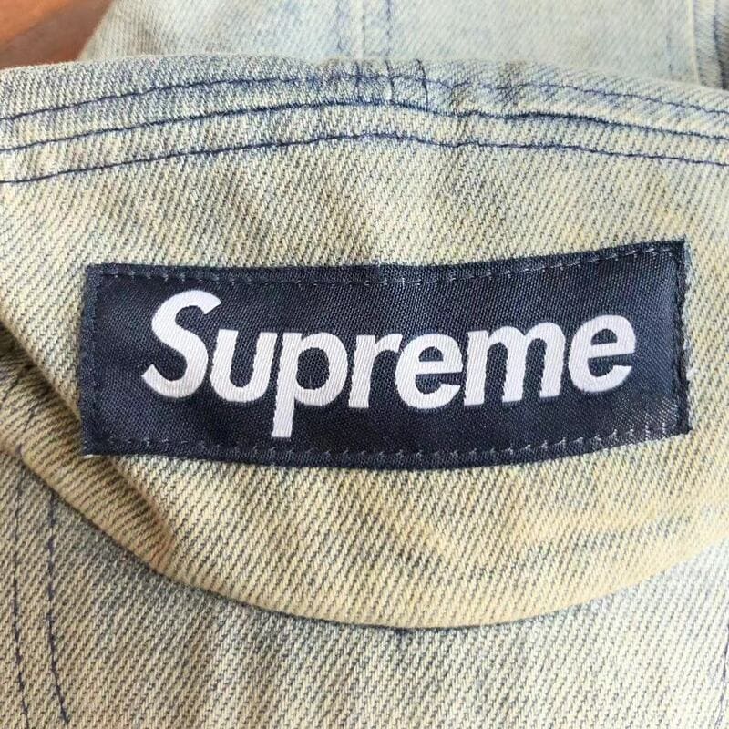 Boné Supreme Washed Chino Twill Camp Blue Jeans - HYPER LIST