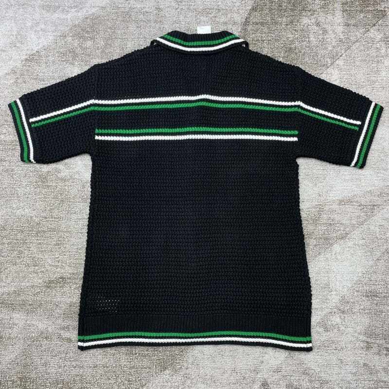 Conjunto Casablanca Crochê Preto e Verde - HYPER LIST
