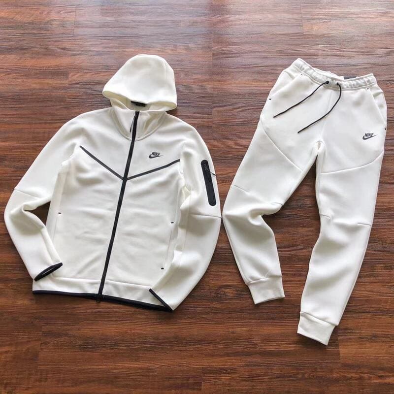 Conjunto Nike Tech Fleece Branco - HYPER LIST
