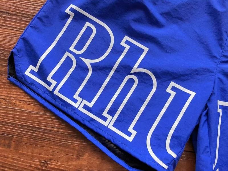 Rhude RH Logo Shorts Blue - HYPER LIST