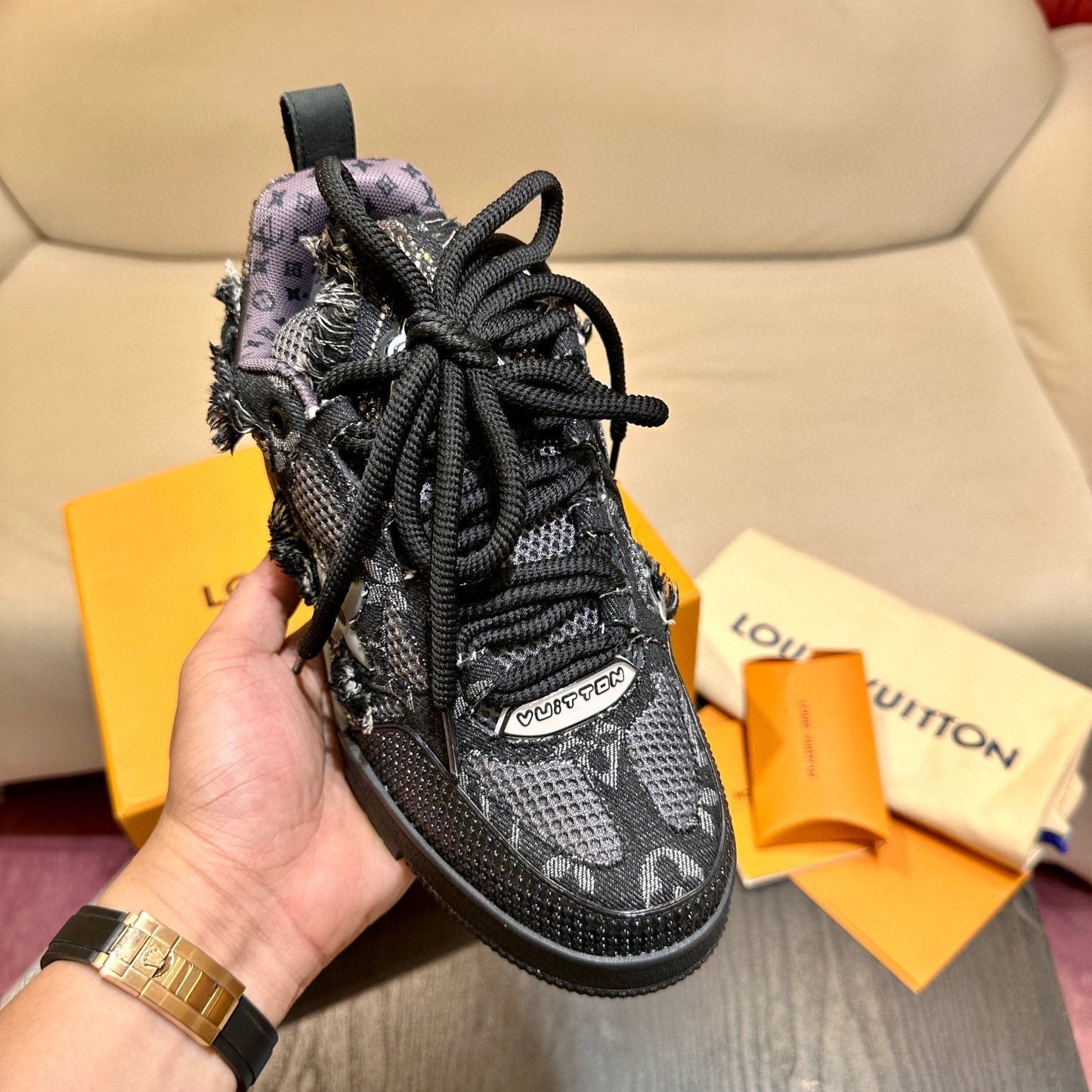 Louis Vuitton Skate Black Monogram - HYPER LIST