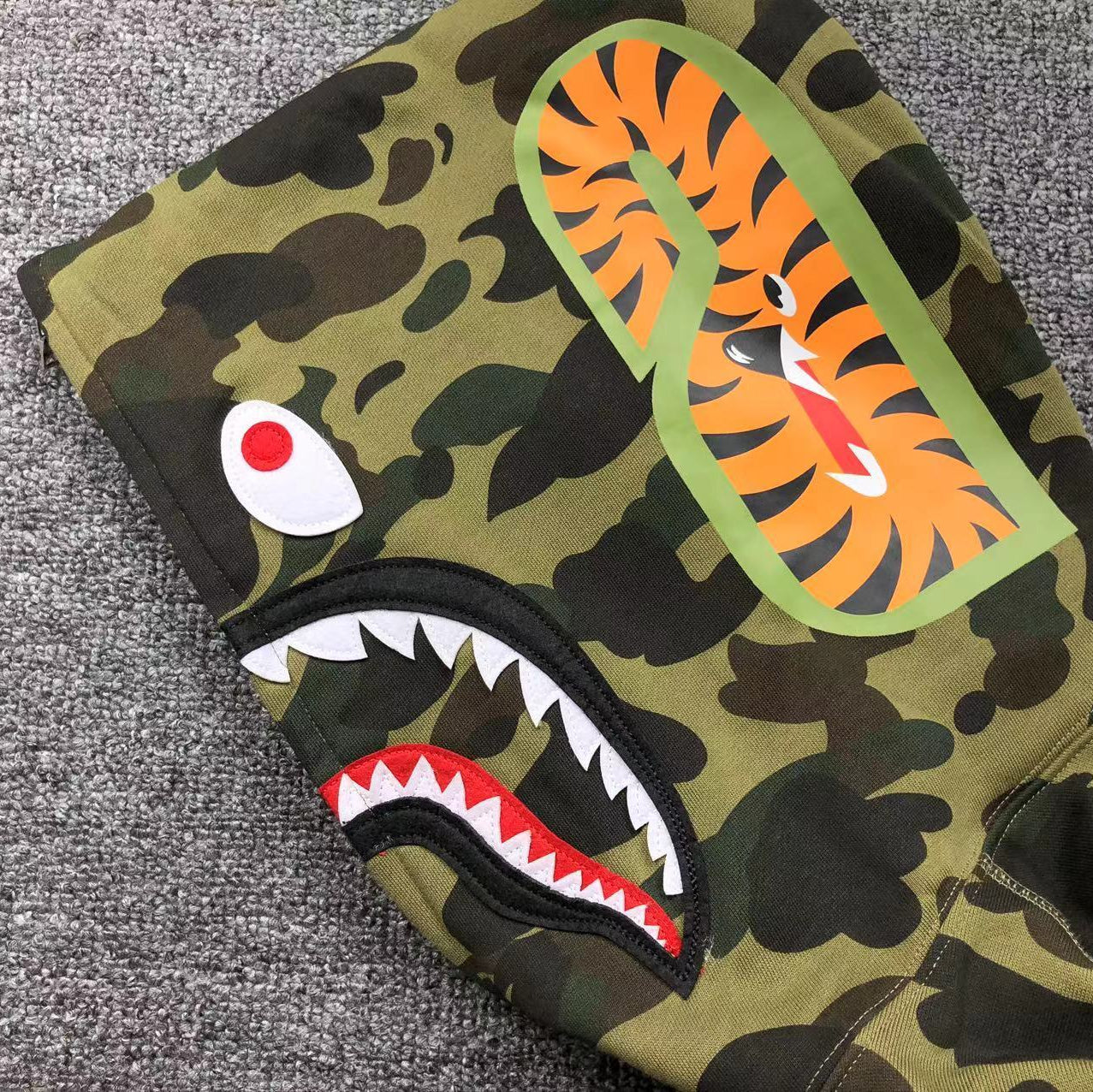 Hoodie BAPE Shark Green