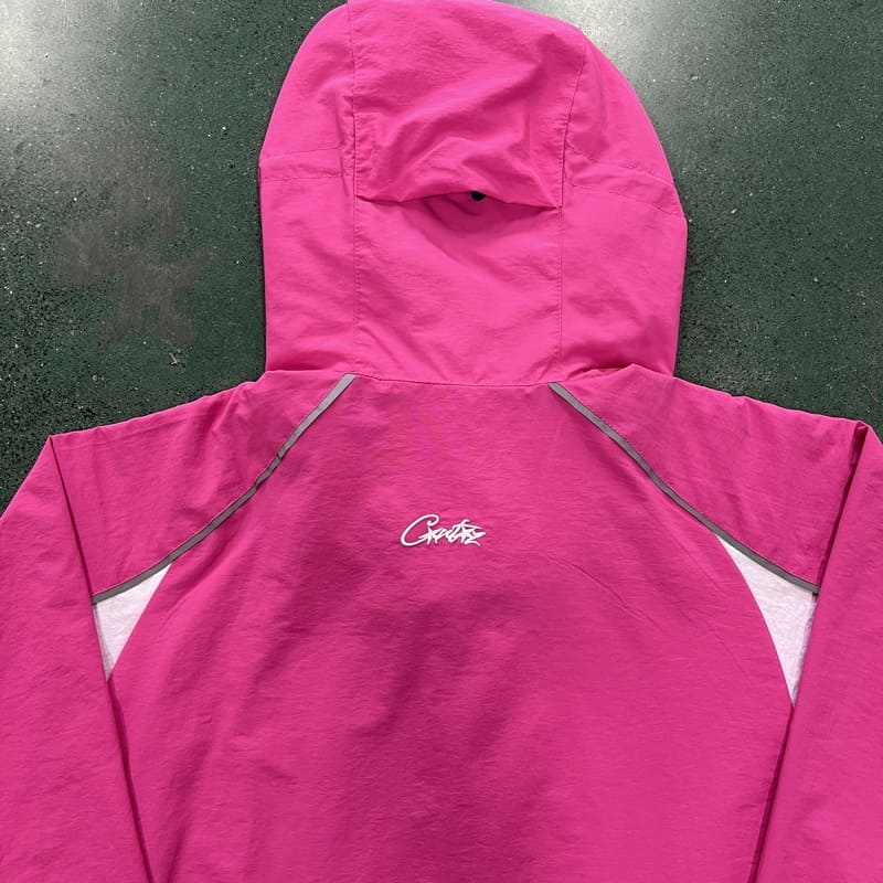 Jaqueta Corta Vento Corteiz Rosa Branco - HYPER LIST