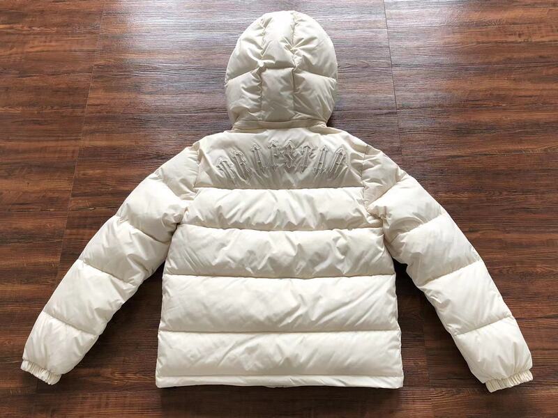 Jaqueta Puffer Trapstar Irongate Hooded Cream - HYPER LIST