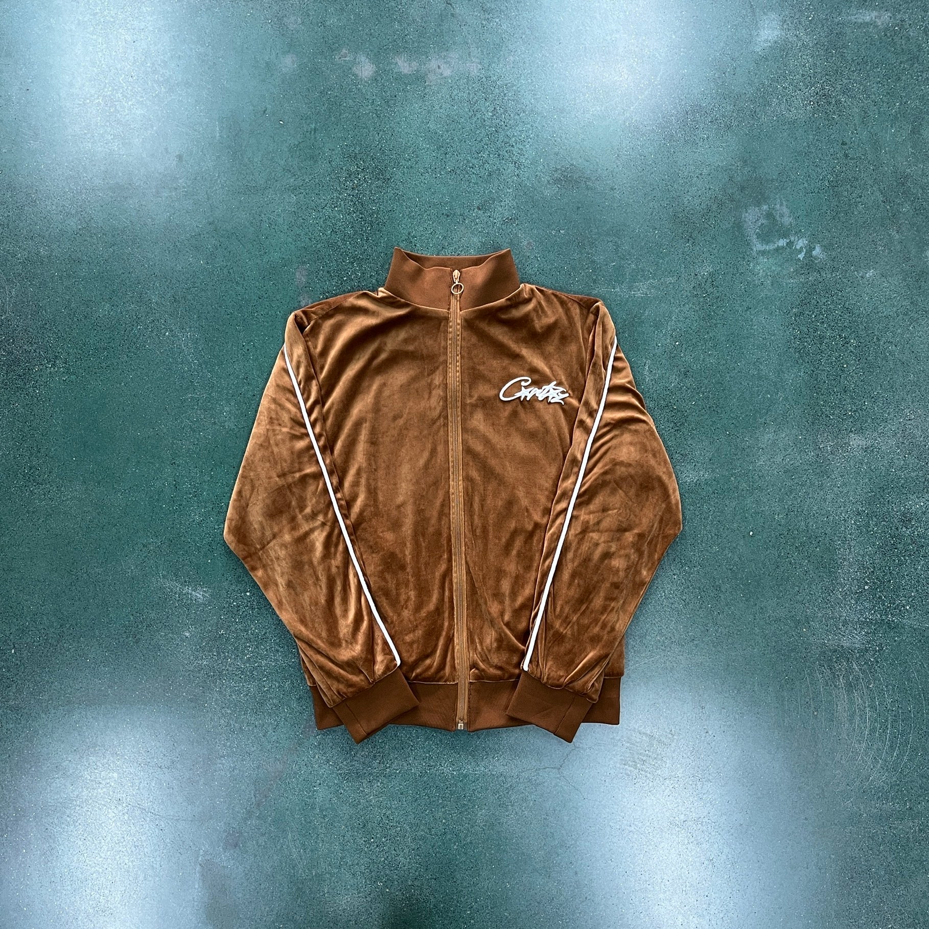 Corteiz Velour Brown Tracksuit - HYPER LIST