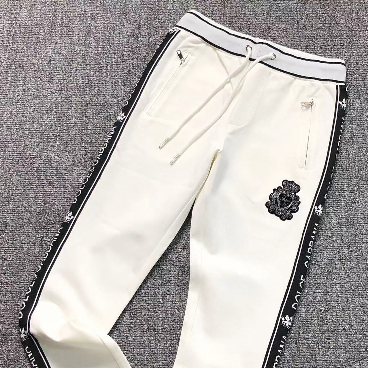 Dolce Gabbana King White Tracksuit