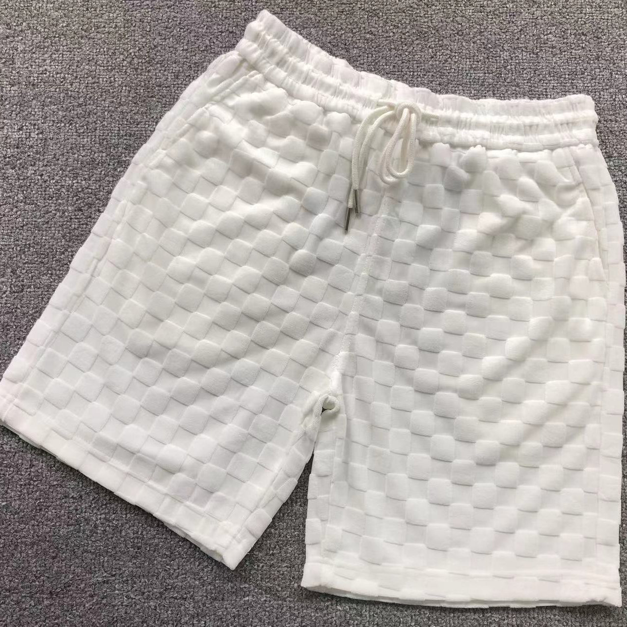 Louis Vuitton White Embroided Short Set