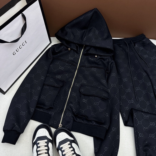 Gucci Printed Jersey Black Tracksuit