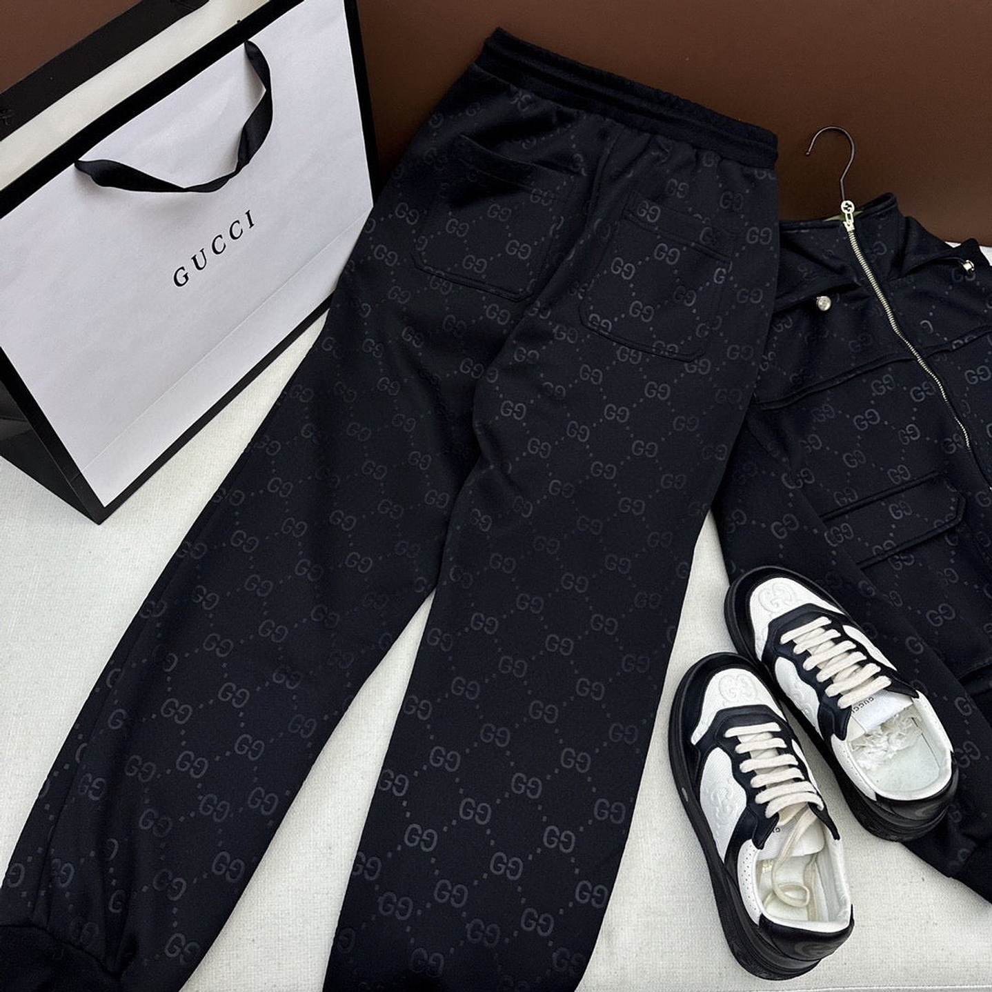 Gucci Printed Jersey Black Tracksuit