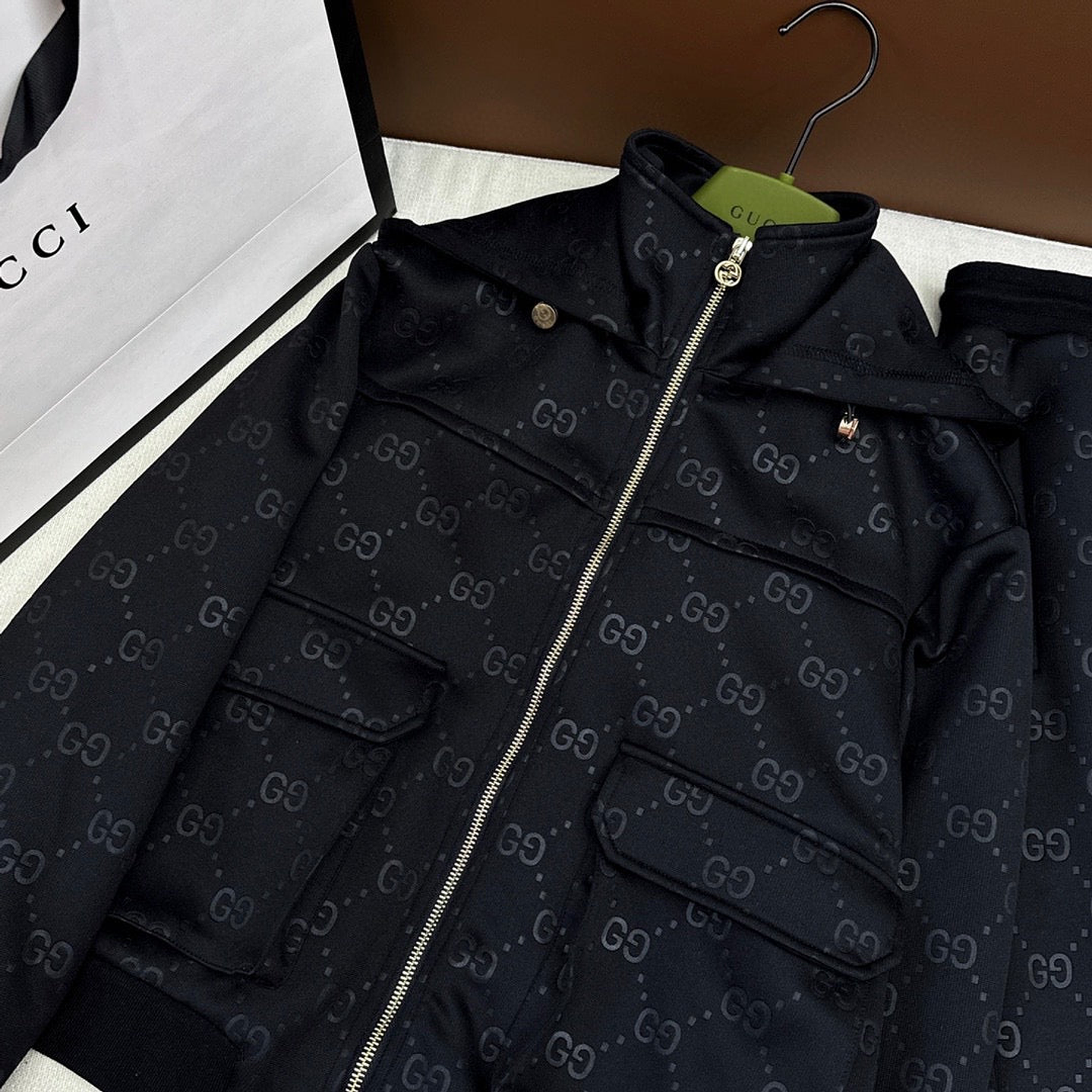 Gucci Printed Jersey Black Tracksuit
