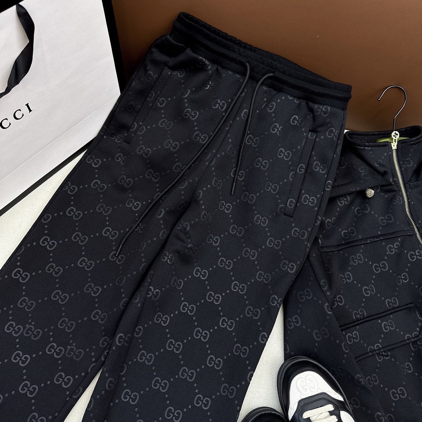 Gucci Printed Jersey Black Tracksuit