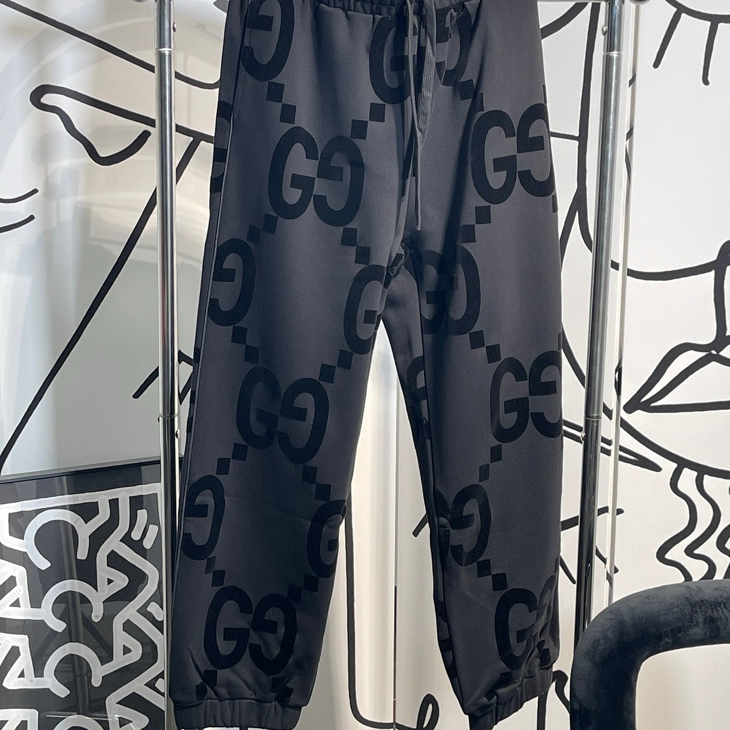 Survêtement Gucci Jacquard Monogram Gris