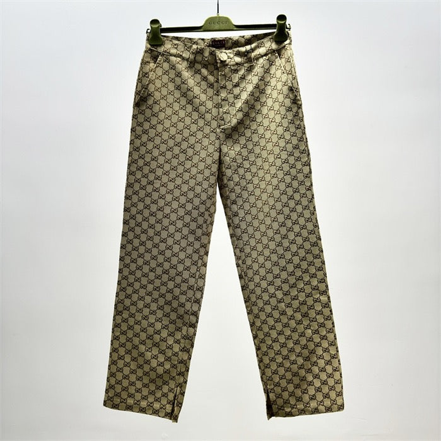 Gucci Webbing-Trimmed Brown
