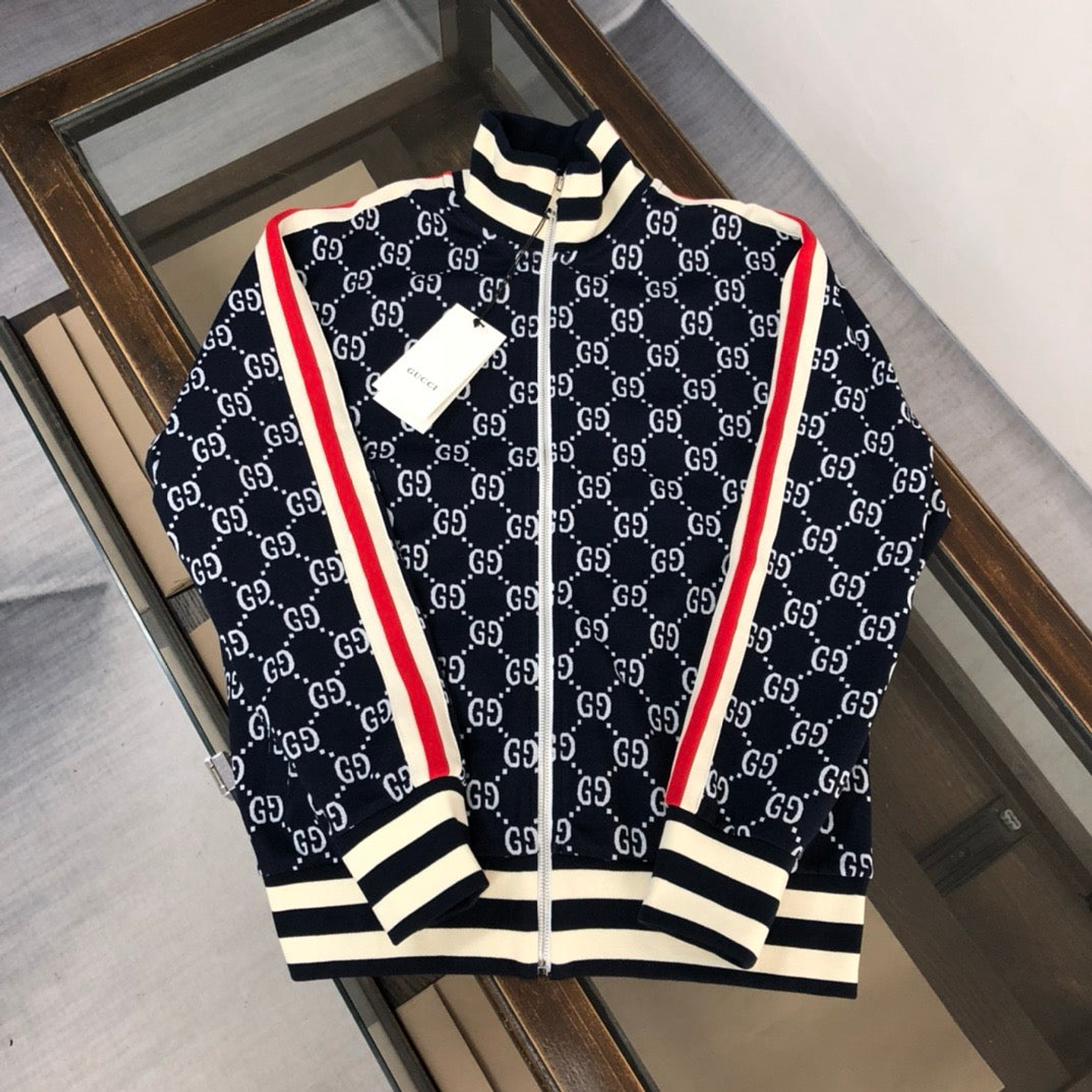 Gucci Webbing-Trimmed Black Tracksuit - HYPER LIST