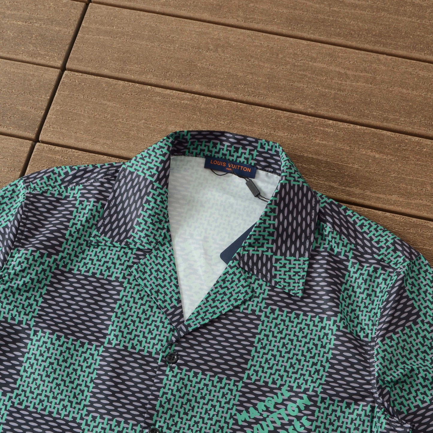 Louis Vuitton Green Short Set