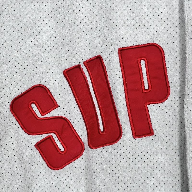 Camiseta Supreme Ultrasuede Mesh Baseball Cinza - HYPER LIST