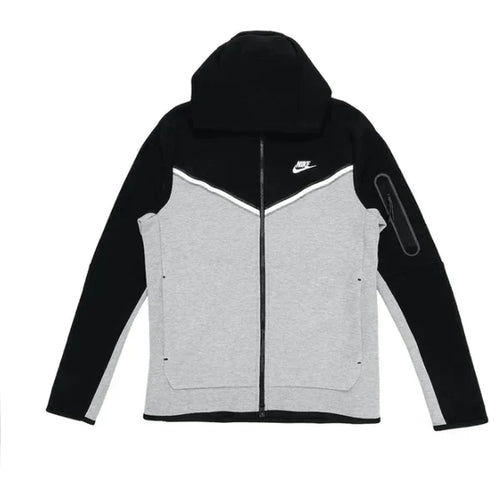 Jaqueta Nike Tech Fleece Preta e Cinza - HYPER LIST