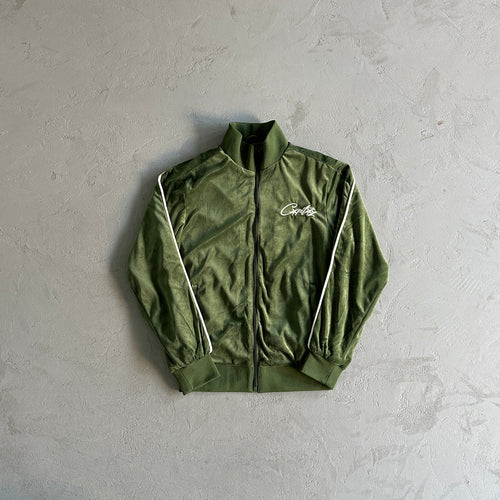 Corteiz Velour Green Tracksuit