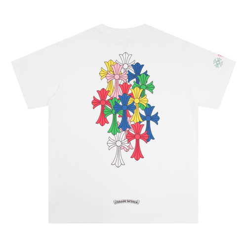 Camiseta Chrome Hearts Cross Colour Branca - HYPER LIST