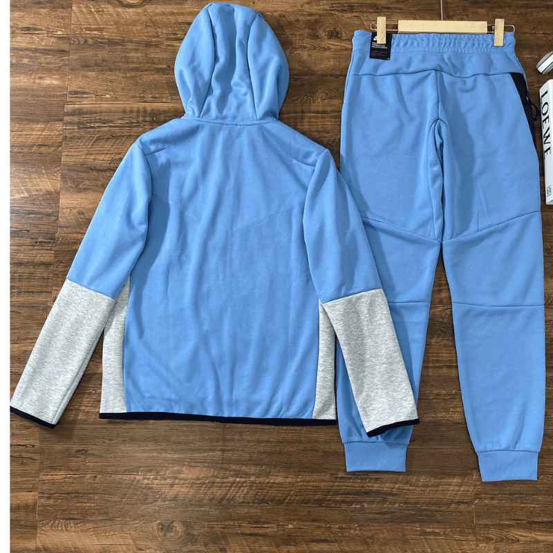 Conjunto Nike Tech Fleece Azul e Cinza - HYPER LIST