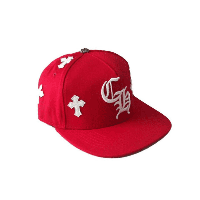 Boné Chrome Hearts Cross Patch Vermelho - HYPER LIST