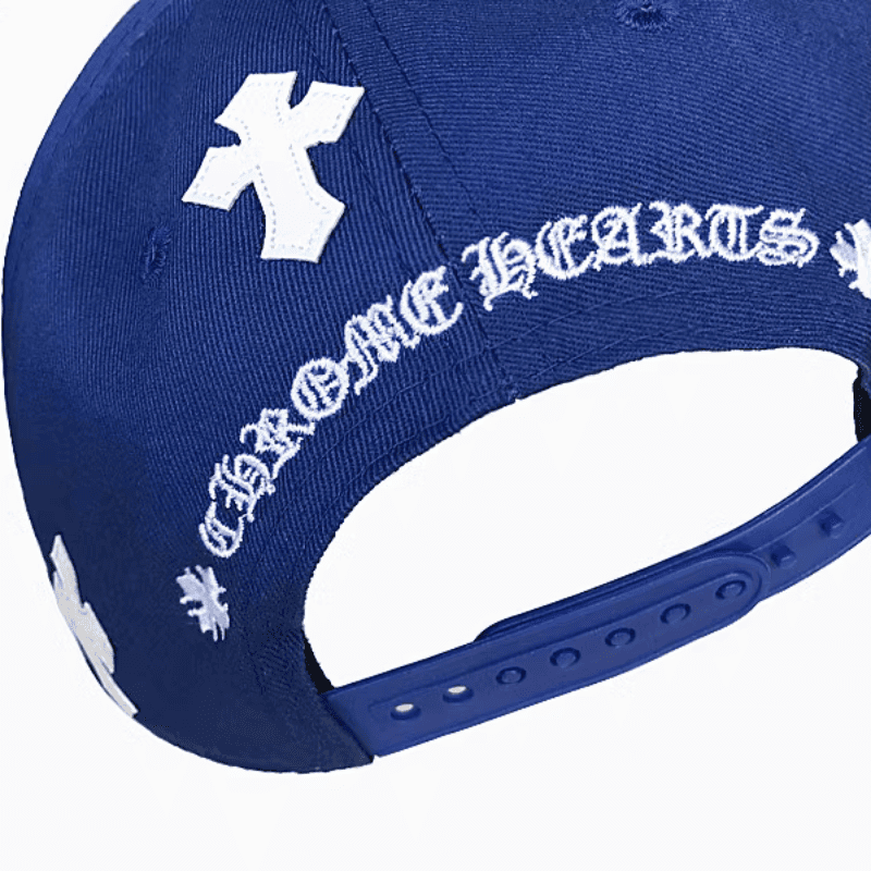 Boné Chrome Hearts Cross Patch Azul - HYPER LIST