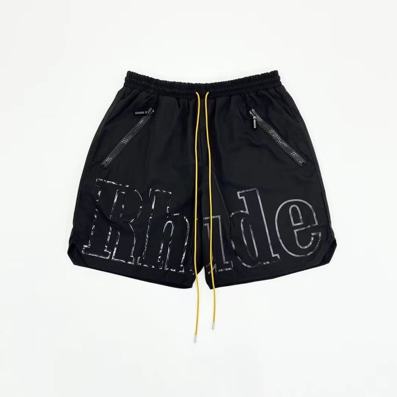 Rhude RH Logo Shorts All Black - HYPER LIST
