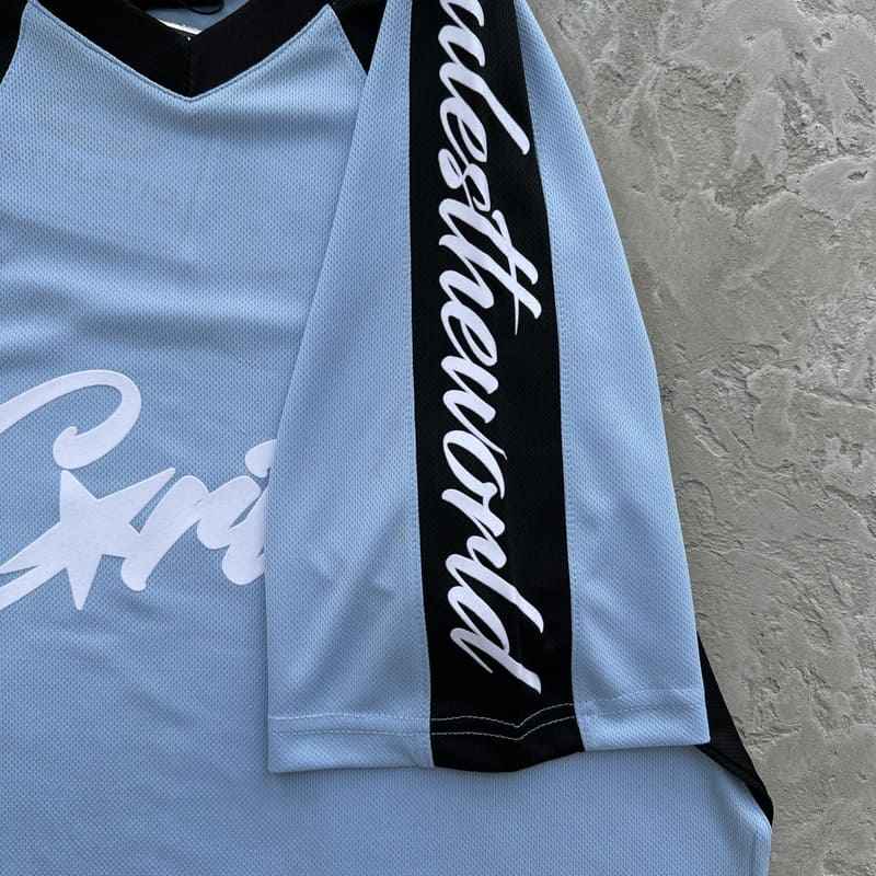 Camiseta Corteiz Alcatraz Football Azul - HYPER LIST