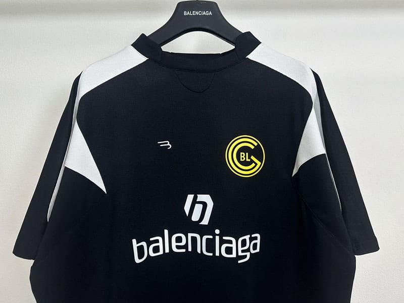 Camiseta Balenciaga Soccer T-Shirt 'BlackWhite' - HYPER LIST
