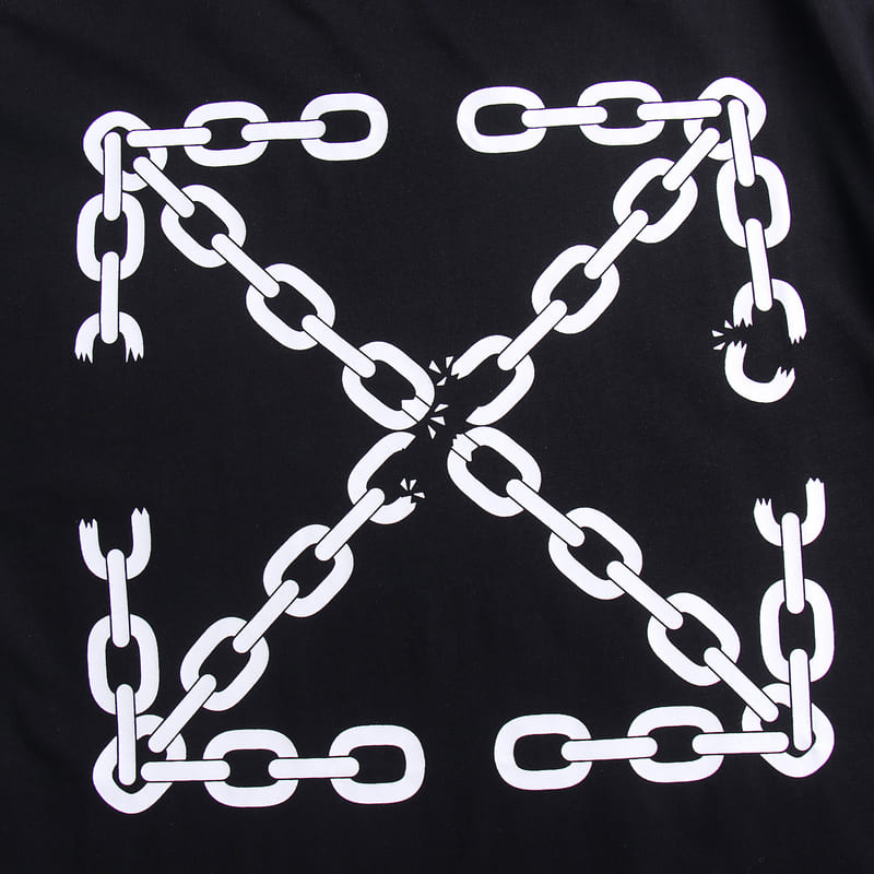 Camiseta Off-White Chain Arrow Black - HYPER LIST