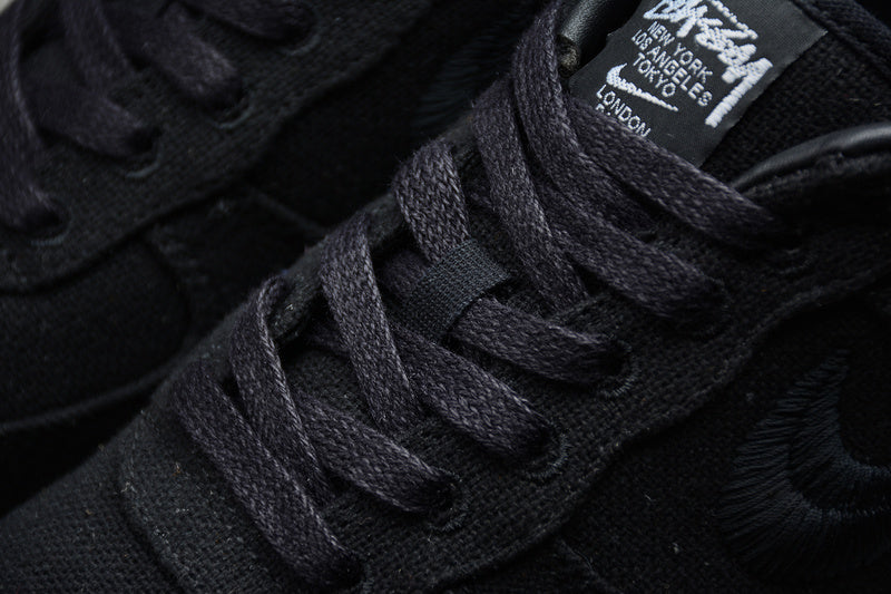 Stussy x Nike Air Force 1 Triple Black - HYPER LIST