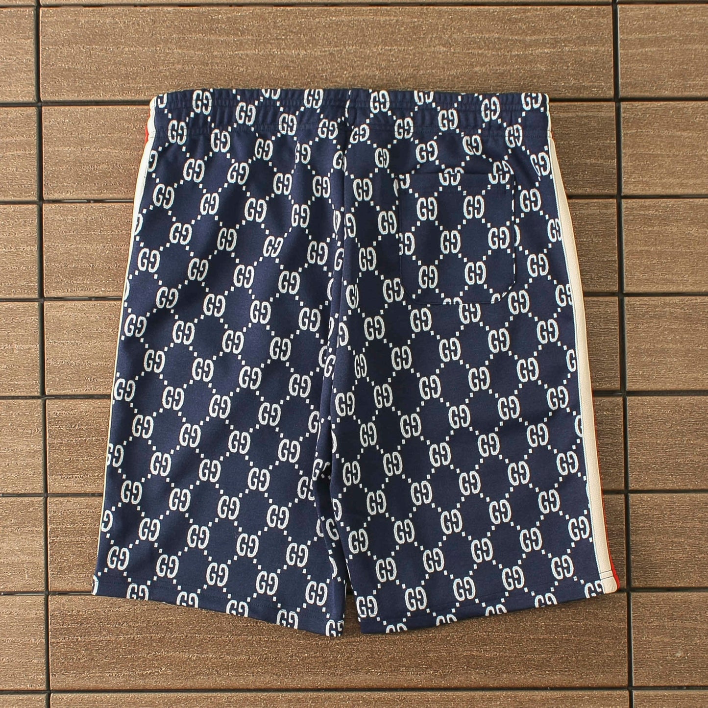Gucci Webbing-Trimmed Blue Short Set - HYPER LIST