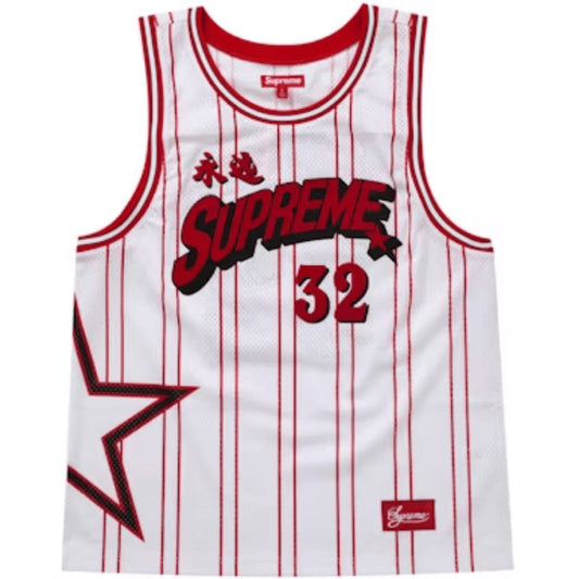 Camiseta Supreme Star Basketball Jersey White - HYPER LIST