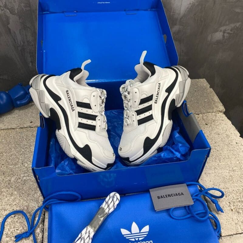 Adidas x Balenciaga Triple S White Black - HYPER LIST