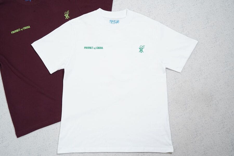 Camiseta Off-White x Daily Paper x Surf Ghana White - HYPER LIST