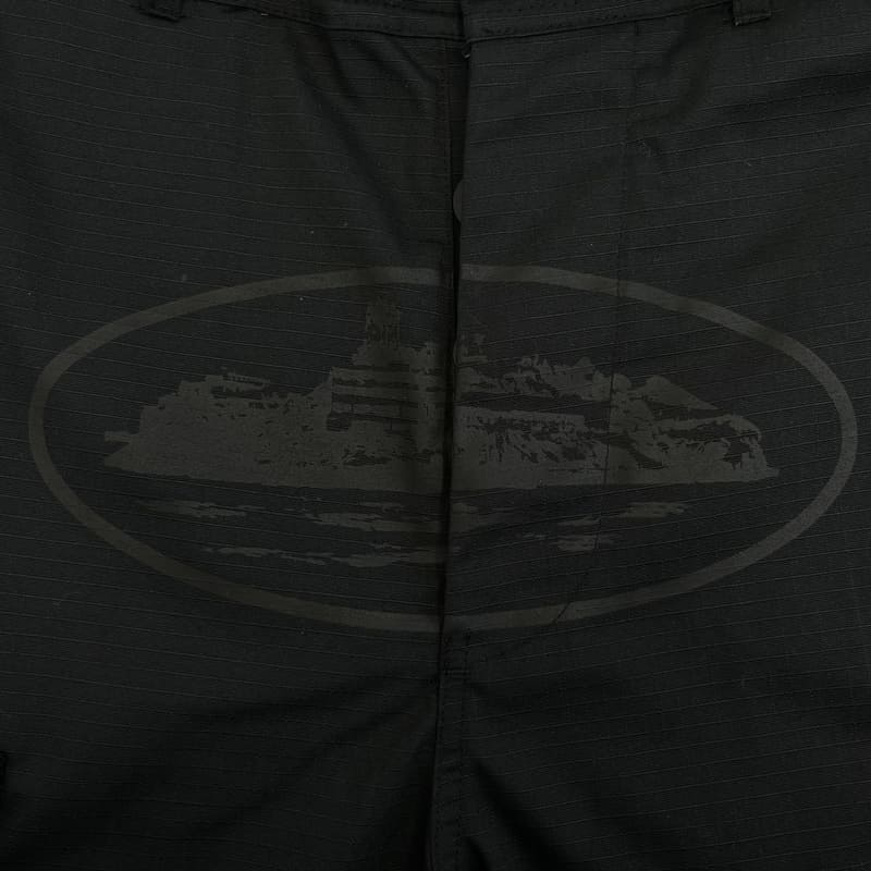 Bermuda Cargo Corteiz Logo Preto - HYPER LIST
