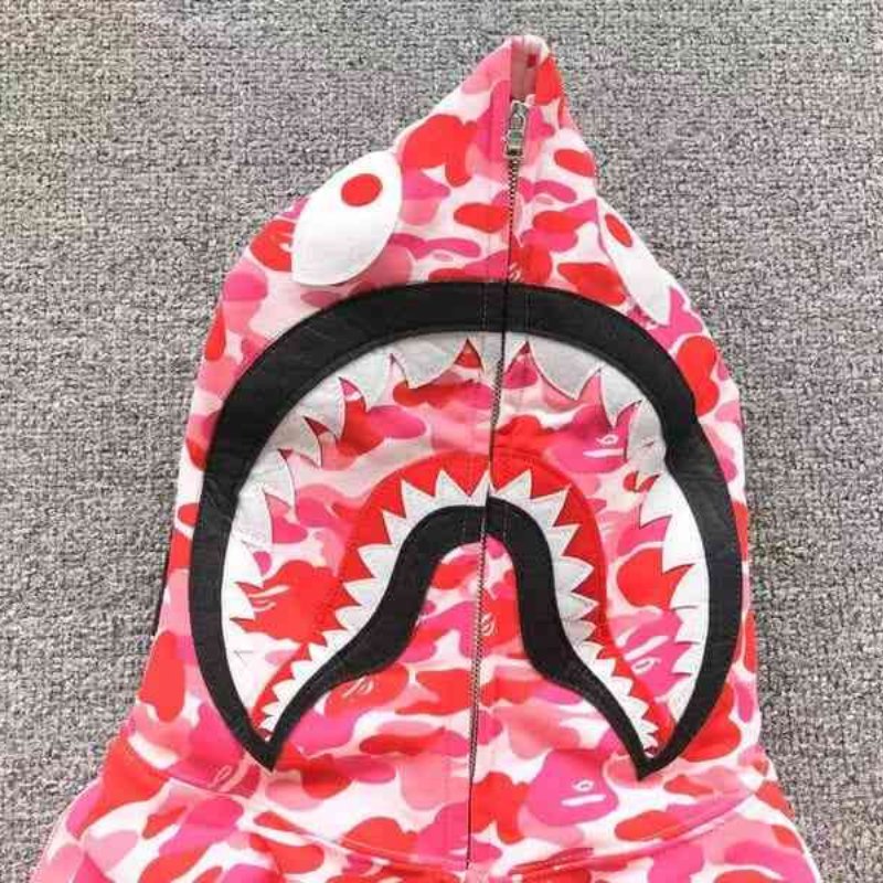Hoodie BAPE Shark Pink