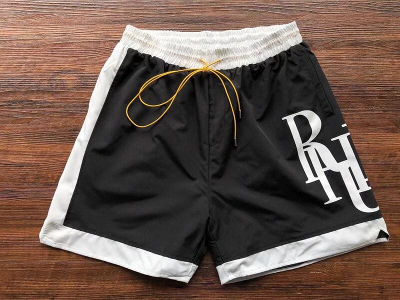 Rhude Side Logo Shorts Black - HYPER LIST