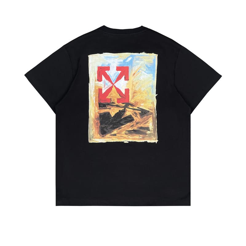 Camiseta Off-White Arrow On Canvas Print - HYPER LIST