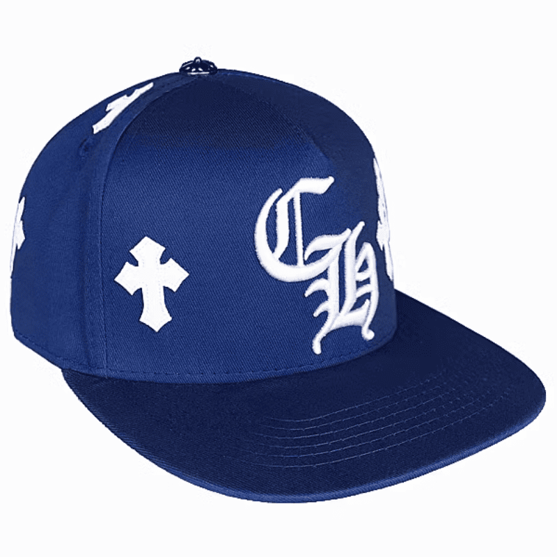 Boné Chrome Hearts Cross Patch Azul - HYPER LIST