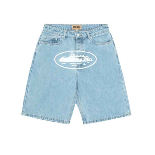 Shorts Corteiz Alcatraz Denim Washed - HYPER LIST